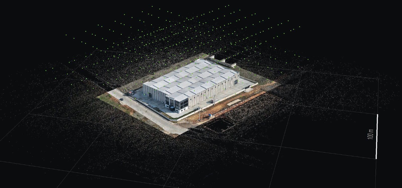 Point cloud capture from a 3D LiDAR scan.