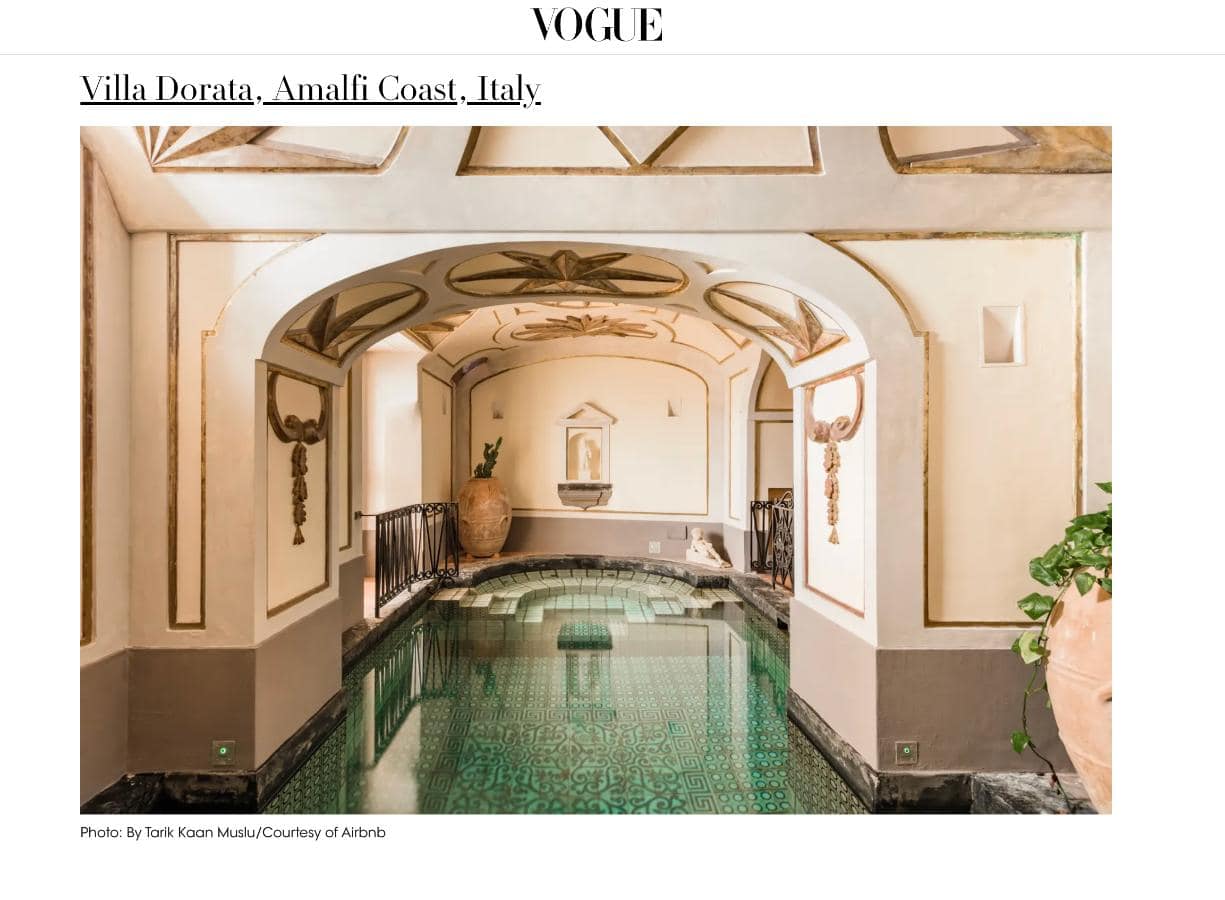 Vogue magazine feature with photography credit to Tarik Kaan Muslu, TKM Photo.